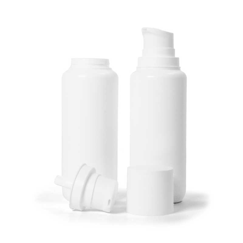 Airless műanyag fehér flakon 200 ml