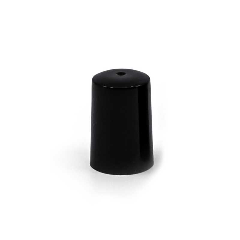 Fekete műanyag kupak 10 ml golyós üveghez