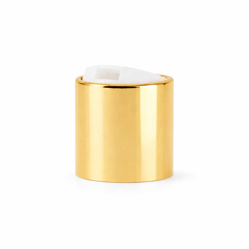 Disc top kupak 24/410, alumínium + PP, arany, fehér betét