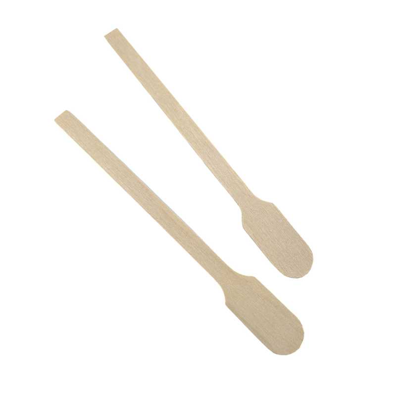 Fa keverő spatula, 11 cm, 10 db