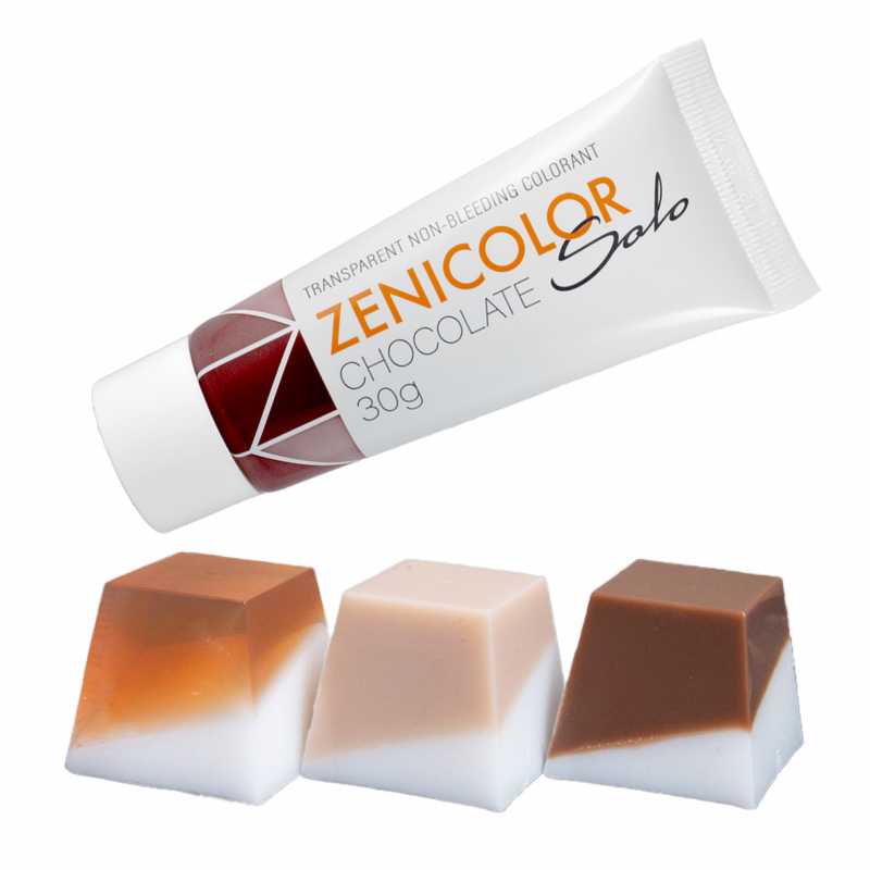 ZENICOLOR SOLO olvasztható szappanalap színező 30 g Chocolate