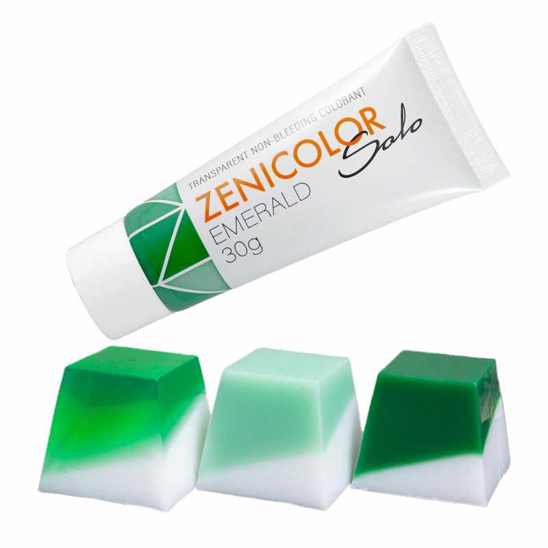ZENICOLOR SOLO olvadó szappanalap színező 30 g Emerald