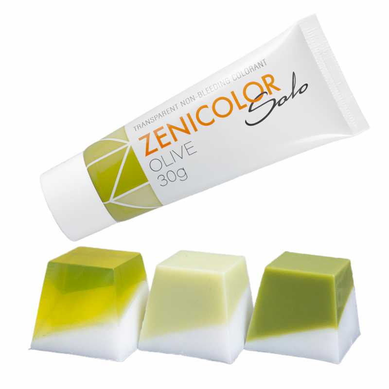 ZENICOLOR SOLO olívazöld színezőolvadék szappanalaphoz 30 g