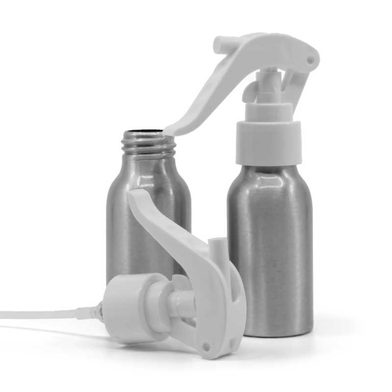 Alumínium palack fehér ravaszos permetezővel 50 ml