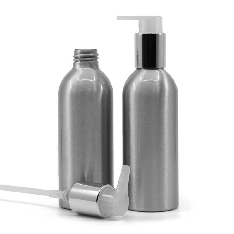 Alumínium palack ezüst adagolóval, 200 ml