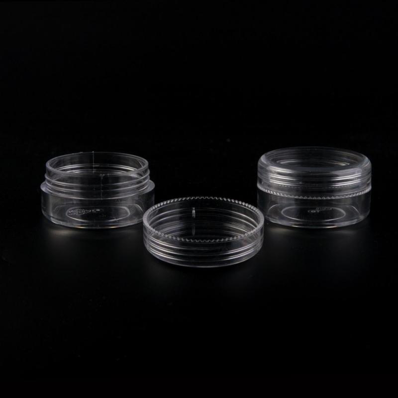 Átlátszó műanyag tégely, 3 ml