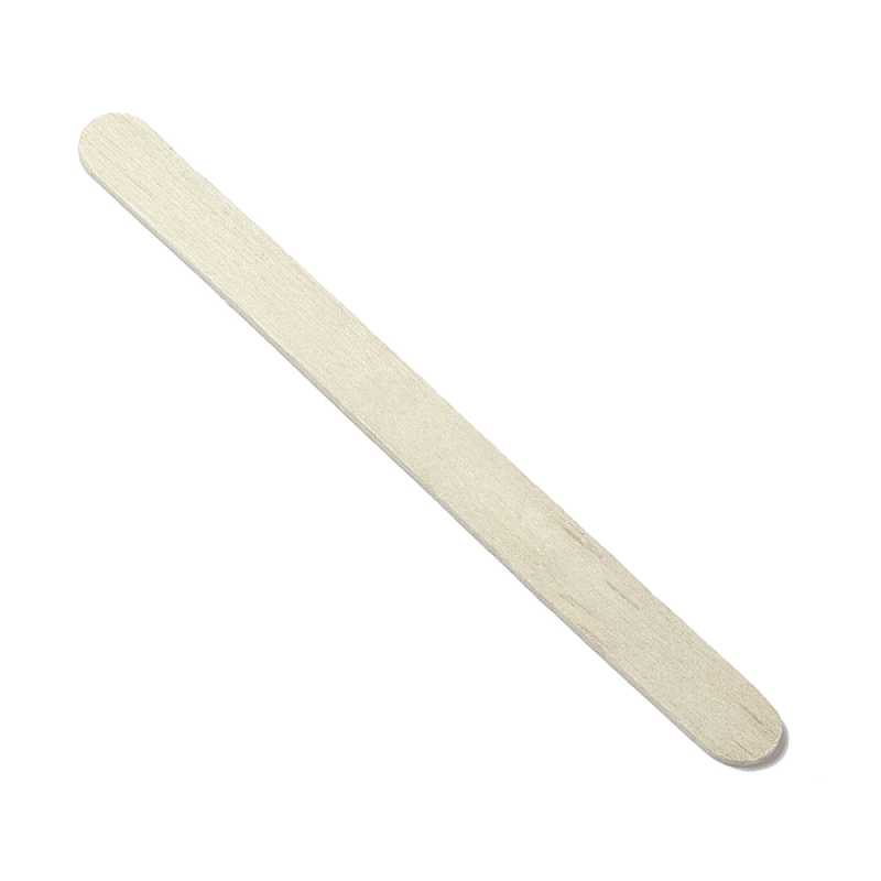 Fa kozmetikai spatula, lekerekített, 11,5 cm, 50 db
