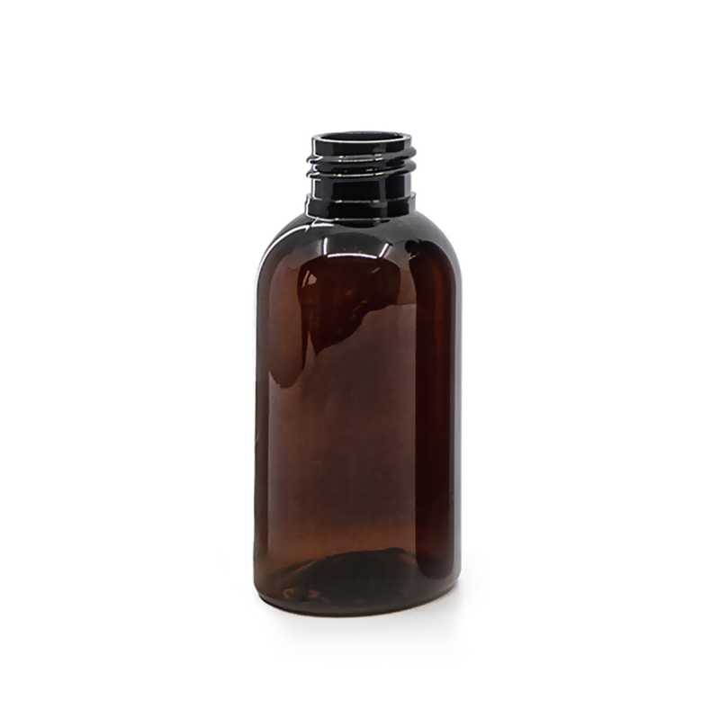 Barna műanyag üvegcse, 24/410, 100 ml