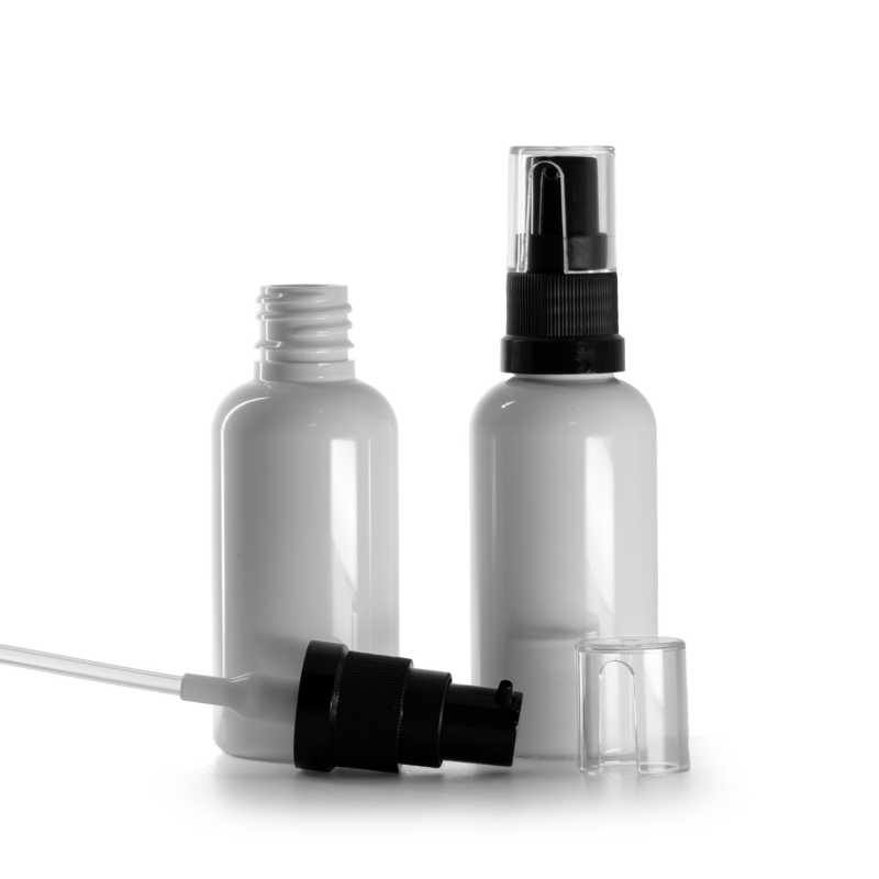 Fehér műanyag palack olajpumpával 50 ml