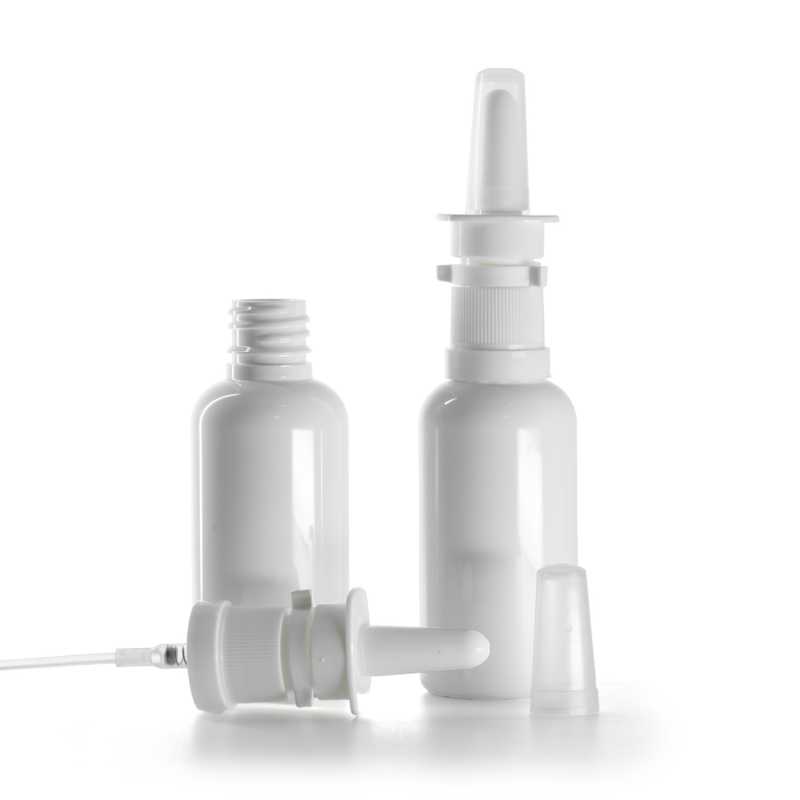 Fehér műanyag palack, orrspray, 50 ml