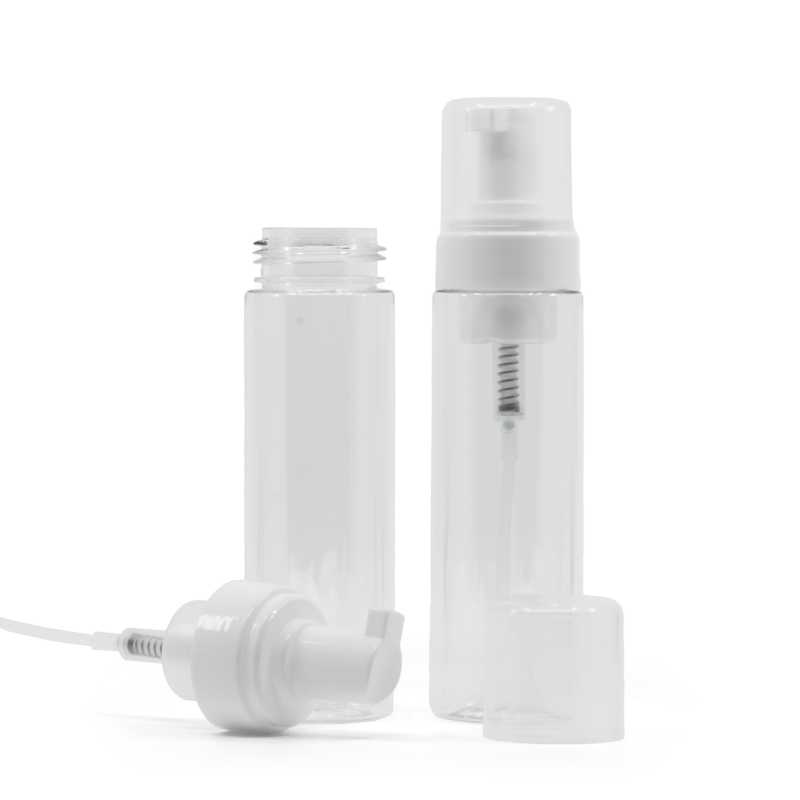 Átlátszó műanyag habpumpás flakon 200 ml