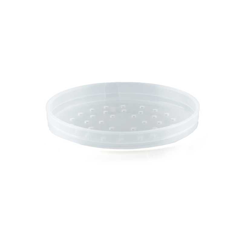 Átlátszó műanyag szita 70 mm-es tégelyhez