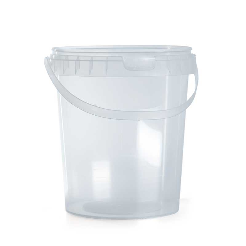 Átlátszó műanyag vödör 1300 ml