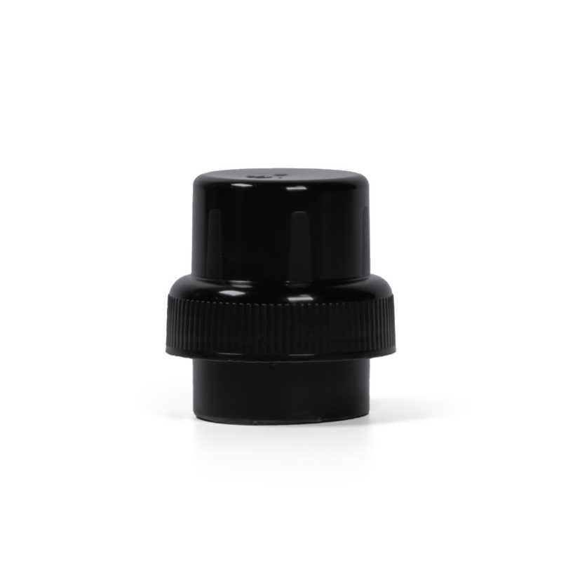 Fekete műanyag kupak öblítőflakonhoz, 2-es típus