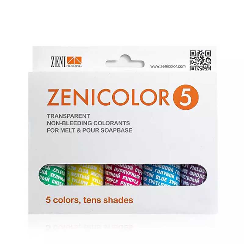 ZENICOLOR 5, 5 darabos színezőkészlet önthető szappan alaphoz
