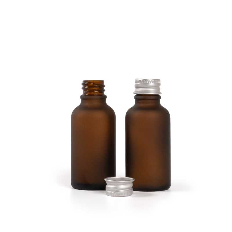 Flakon, üveg, matt, alumínium kupak, 30 ml