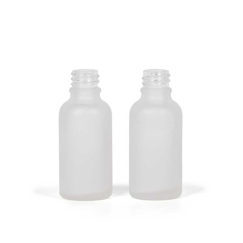 Átlátszó matt üvegcse, 18 mm, 30 ml, 264 darabos csomag